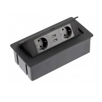 3 (AE-PBSUC2GS-20) 2 розетки 2xUSB Soft GTV черный35